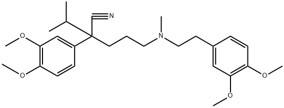(2R)-2-(3,4-Dimethoxyphenyl)-5-{[2-(3,4-dimethoxyphenyl)ethyl](methyl)amino}-2-isopropylpentanenitrile(52-53-9)